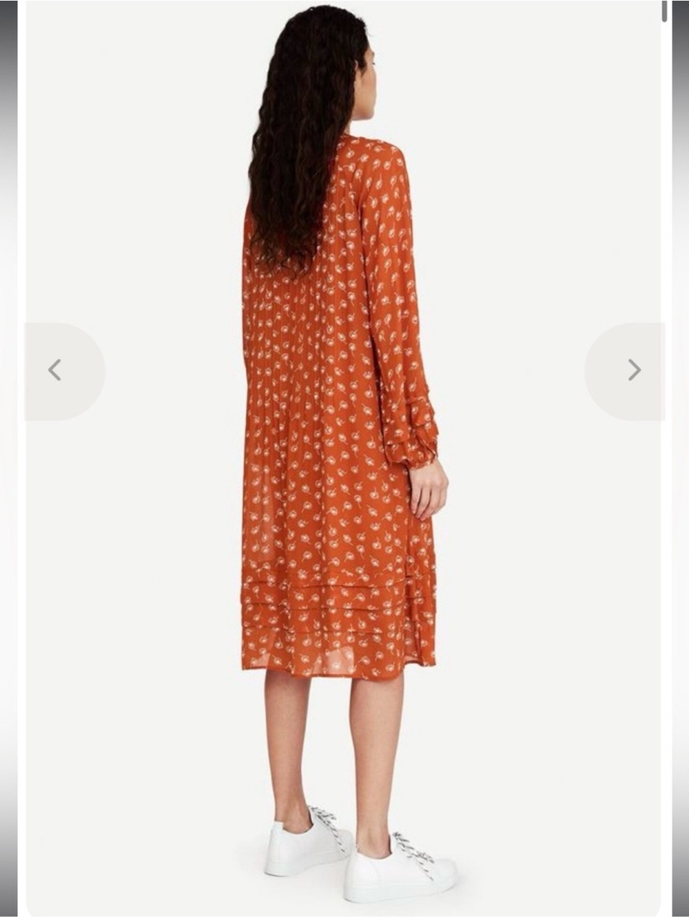 Samsoe Samsoe Elma Orange Rust Floral Dress